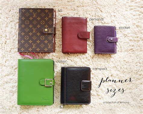 lv planner sizes|louis vuitton agenda sizes.